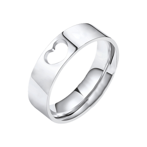 Couple Ring - Personalized Name Matching Heart Promise Rings