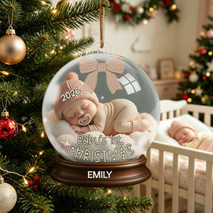 Personalized First Christmas Ornament β Keepsake For Newborns & Babies