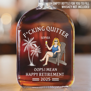 Officially Done - Coworker Personalized Custom Whiskey Bottle