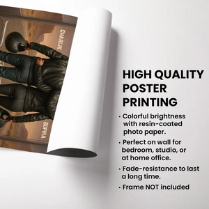 Couple Bikers Riding Partners For Life Personalized Poster Gift For Bikers