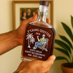 Officially Done - Coworker Personalized Custom Whiskey Bottle