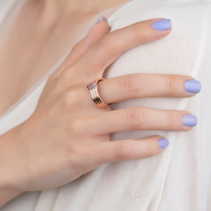 Family Birthstone Personalized 1-8 Names Engraving Ring, Mothers Ring