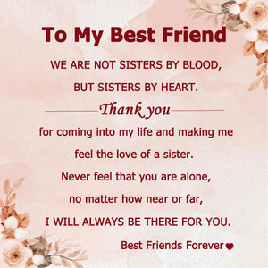 Personalized Friendship Quotes Color Bangle - You Are The Sister I Got To Choose