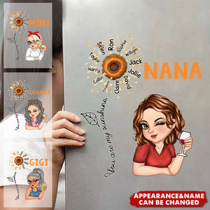 You Are My Sunshine Grandma - Personalized Decal