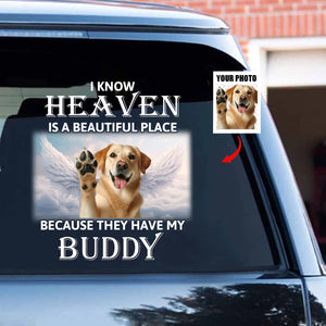 Heaven Is A Beautiful Place - Personalized Decal