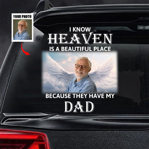 Heaven Is A Beautiful Place - Personalized Decal