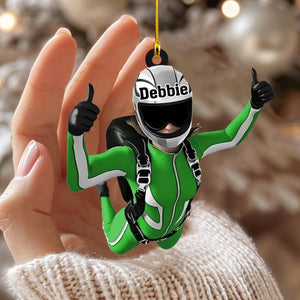 Skydiving Girl, Skydiving Boy Personalized Ornament, Christmas Gift For Skydiving Lovers