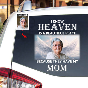Heaven Is A Beautiful Place - Personalized Decal