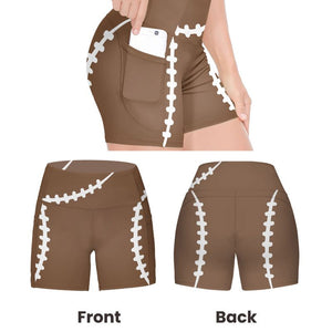 Personalized Women's Workout Shorts Baseball Softball Football Basketball Lover