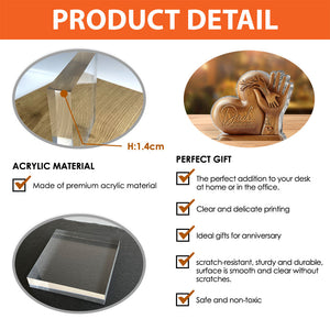 Dad You Are The Piece That Holds Us Together - Personalized Father Heart Shaped Acrylic Plaque