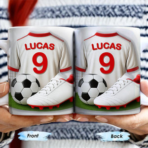 Celebrate Your Passion For Soccer, Personalized Custom Coffee Mug, Gift For Soccer Players