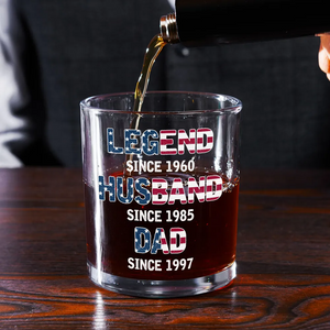 From Legend To Daddy - Personalized Whiskey Glass