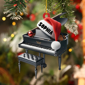 Personalized Piano Music Christmas Ornament - Gift For Musician,Piano Player,Piano Lovers