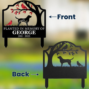 Where Memories Blossom Forever - Personalized Metal Garden Stake