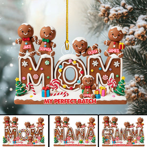 My Perfect Batch Christmas Gift For Mom, Grandma - Personalized Acrylic Ornament