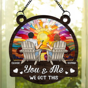 You Are My Rainbow - Personalized Custom Suncatcher Ornament
