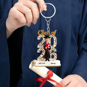 Graduation Acrylic Keychain - Personalized Gifts For Graduates