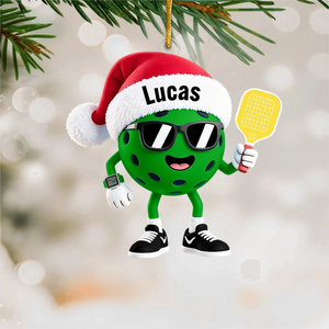 Custom Pickleball Christmas Ornament 2025 – Personalized Gift For Pickleball Players & Sports Fans