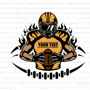 Custom Name Personalized Football Player Sticker/Decal
