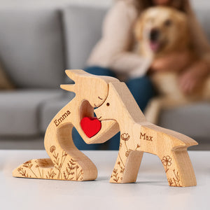 A Girl And Her Dog A Bond That Can't Be Broken - Personalized Custom Wooden Puzzle