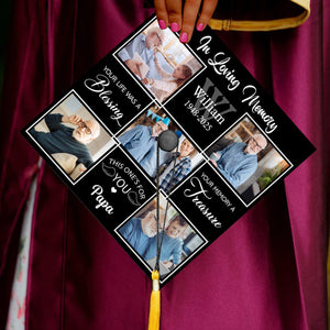 Loved Beyond Words Missed Beyond Measure - Personalized Graduation Cap Topper