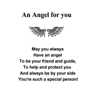 Protection Angel Personalized Guardian Angel Keychain, Best Friend Gift Idea
