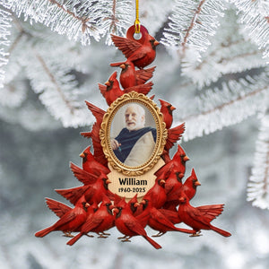 Whispers Of Heaven - Personalized Cardinal Memorial Acrylic Ornament