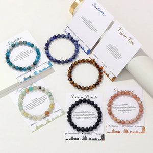 Gemstone Bracelet with Card
