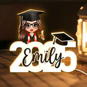 Custom 2025 Graduation Light Box - Personalized New Chapter Night Light Gift