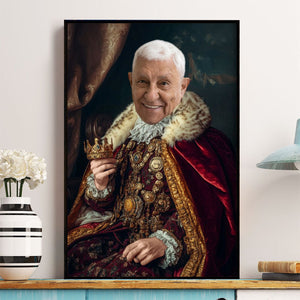 Custom Photo Royal Painting Style For Dad, Grandpa - Personalized Poster/Canvas