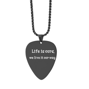 Personalized Guitar Pick Necklace