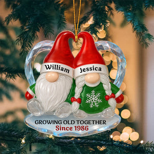 Personalized "Growing Old Together" Acrylic Ornament โ Gift For Couples