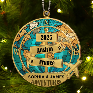 Destination Of All Year - Personalized Custom Acrylic Ornament