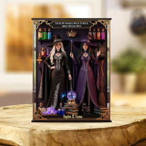 We're Not Sugar & Spice - Personalized Witch Custom Shaped Acrylic Plaque For The Fierce & Unique