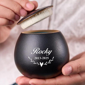 Personalized Pet Cremation,Pet Paw Urn Cat with Name and Date