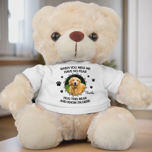 When You Miss Me - Memorial Personalized Litter Bear Plush For Pet Lovers