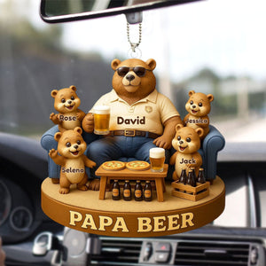 Bear Dad Bod Acrylic Ornament Personalized Gifts For Dad