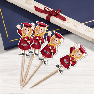 Custom Preschool Kindergarten Graduation - Personalized Cupcake Toppers
