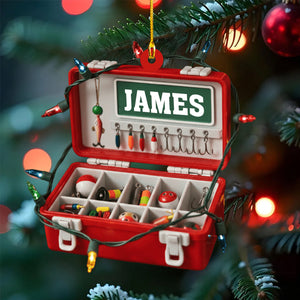 Merry Fishmas - Personalized Acrylic Fishing Ornament