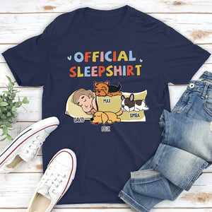 Sleeping Dog Sleepshirt - Personalized Custom Unisex T-shirt