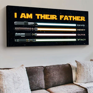 I Am Their Father Personalized Canvas Poster,Father’s Day Gifts