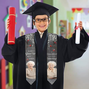 I Almost Gave Up But Then I Remembered Who Was Watching - Personalized Graduation Stole