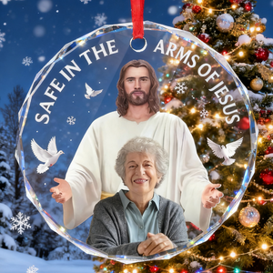 Always with you-Personalized Memorial Glass Ornament