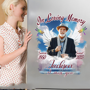 Custom Photo In Loving Memory - Memorial Personalized Decal