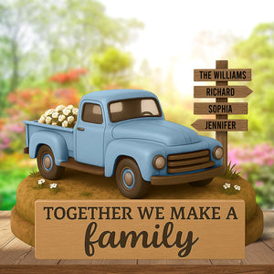 Personalized Family Farmhouse Old Truck Acrylic Plaque