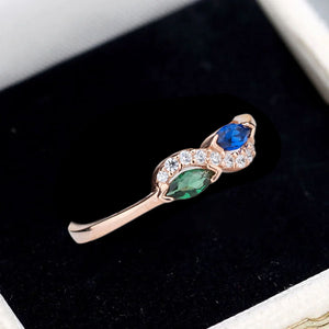 Infinity Ring - Personalized Birthstone Ring, Gift For Mother