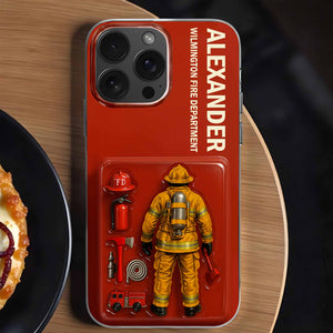 Firefighter Personalized Clear Phone Case, Gift For Firefighters