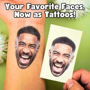 Personalized Custom Photo Face Temporary Tattoo