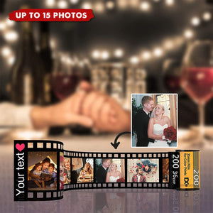 Personalized Couple Photos Film Roll Keychain - Gifts to Lover