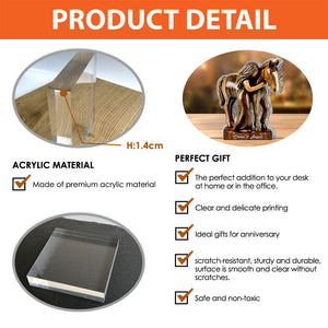 Horse Lovers - Personalized Horse Shaped Acrylic Plaque